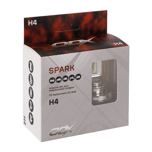 LED SPARK SERIES BULB H4 QTY 2 ODX