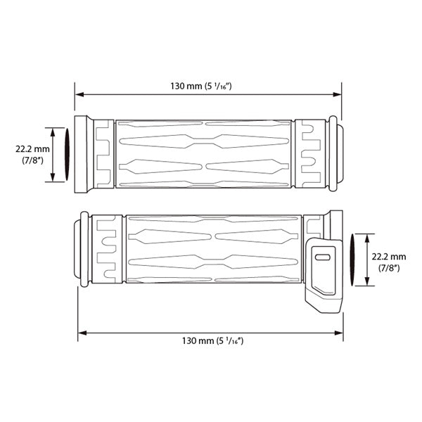HEATED GRIP APOLLO 7/8   + 7/8   W/THUMB
