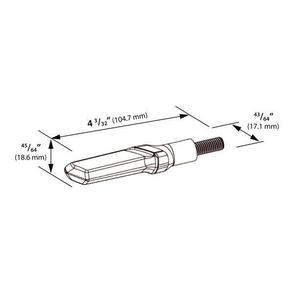 TURN SIGNALS GW-02 SMOKE LENS/QTY2