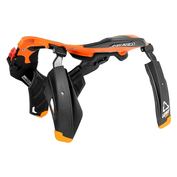 NECK BRACE SNX TROPHY L/XL BK/OG LEATT