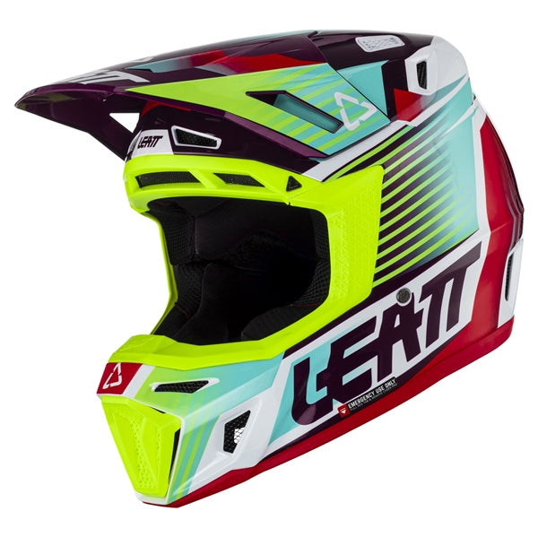 HELM MOTO 8.5 V23 KIT NEON S LEATT