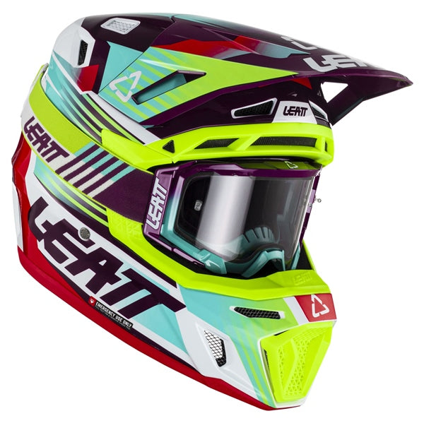 HELM MOTO 8.5 V23 KIT NEON S LEATT