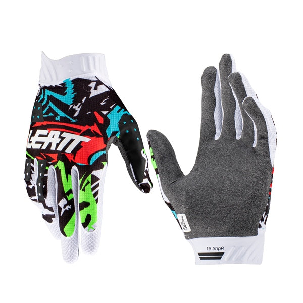 GLOVE MOTO 1.5 JR ZEBRA L 8 LEATT