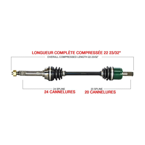 AXLE COMPL KAWA KIMPEX