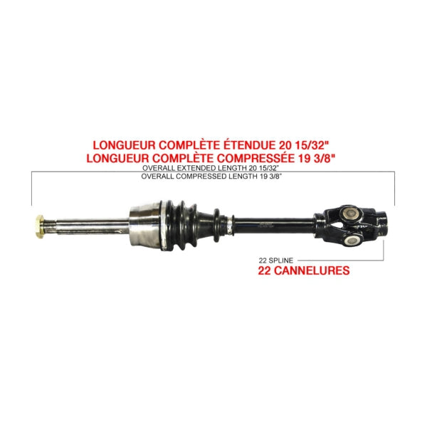 AXLE COMPL POL KIMPEX