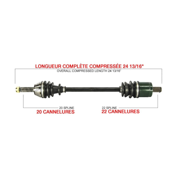 AXLE COMPL POL KIMPEX