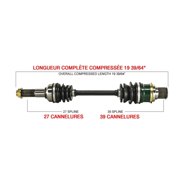 AXLE COMPL YAM KIMPEX