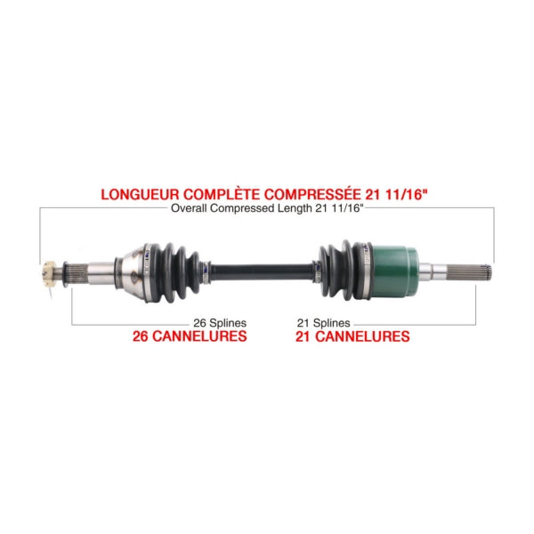 AXLE COMPL C-AM KIMPEX