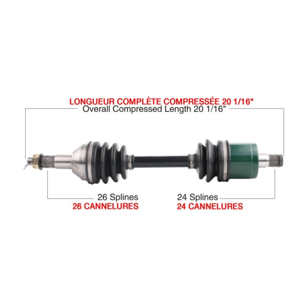 AXLE COMPL C-AM KIMPEX