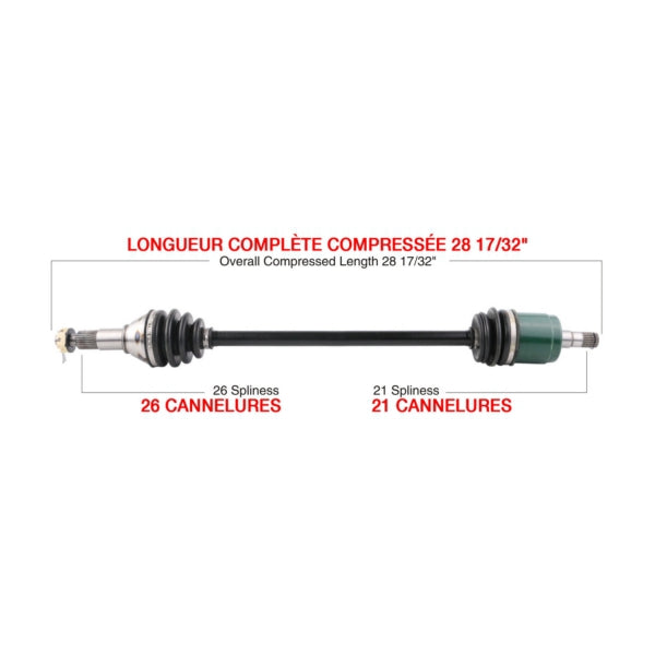 AXLE COMPL C-AM KIMPEX
