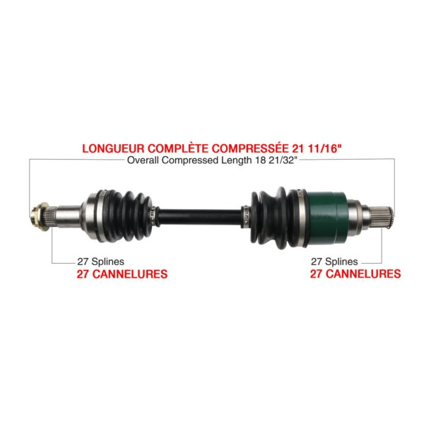 AXLE COMPL A/C KIMPEX
