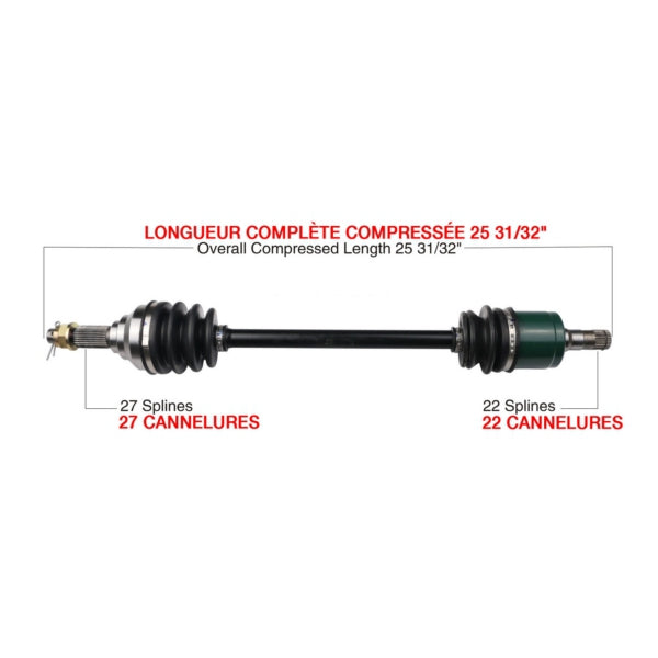 AXLE COMPL JDEERE KIMPEX