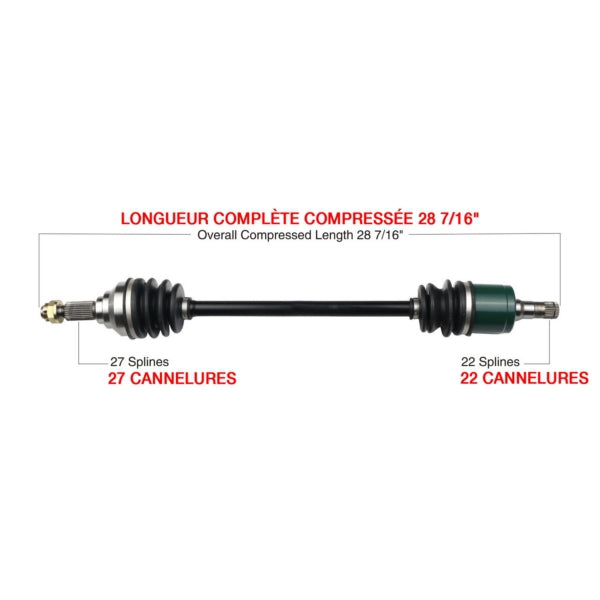 AXLE COMPL JDEERE KIMPEX