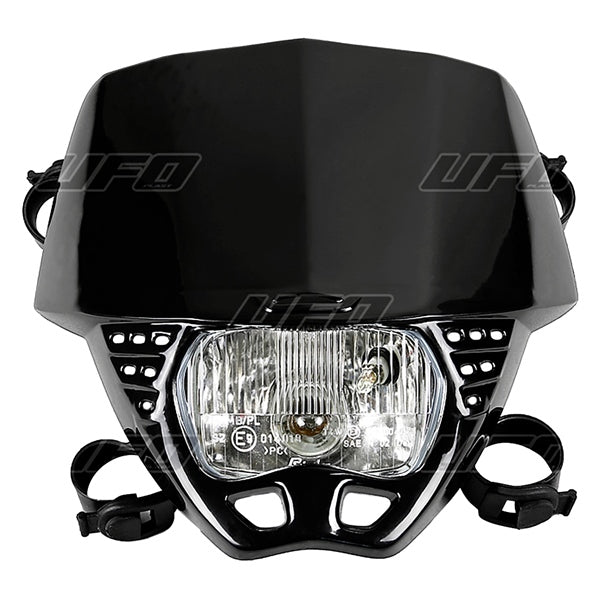 HEADLIGHT CRUISER 12V 35W BK UFO