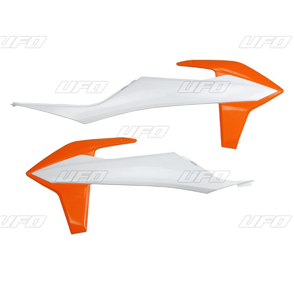RADIATOR GUARD WH/OG KTM UFO