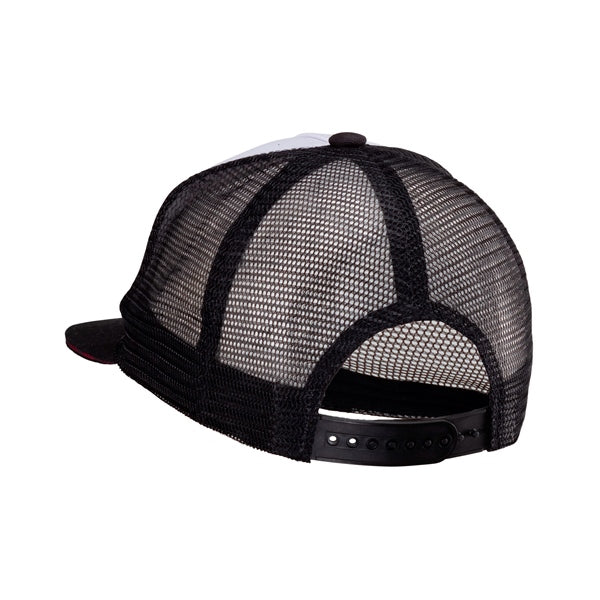 CAP TRUCKER BK/WH S/XL LEATT