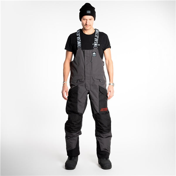 BIB PANT TREELINE MEN BK/GY/RD 2XL