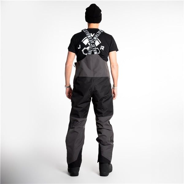BIB PANT TREELINE MEN BK/GY/RD L
