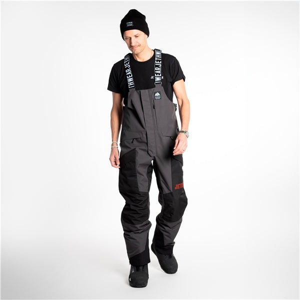 BIB PANT TREELINE MEN BK/GY/RD S