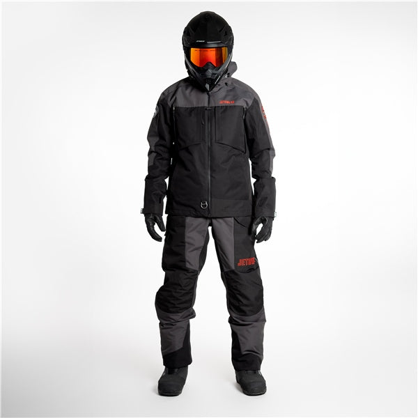 BIB PANT TREELINE MEN BK/GY/RD L