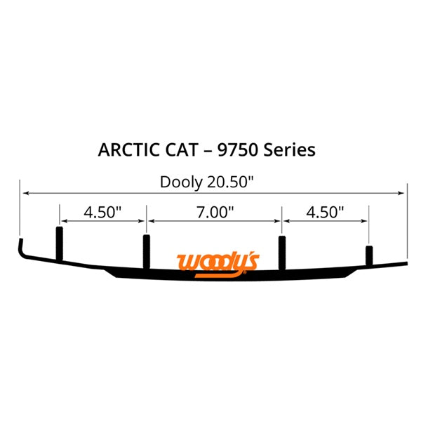 CARBIDE RUN 8"X60D DOOLY SERIES A/C QTY1