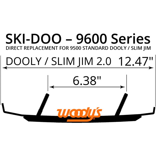 CARBIDE RUNNER 8"X60D DOOLY SERIES QTY1