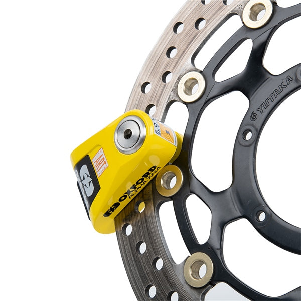 DISC LOCK ALPHA XA14 ALARM 14MM BK/YE