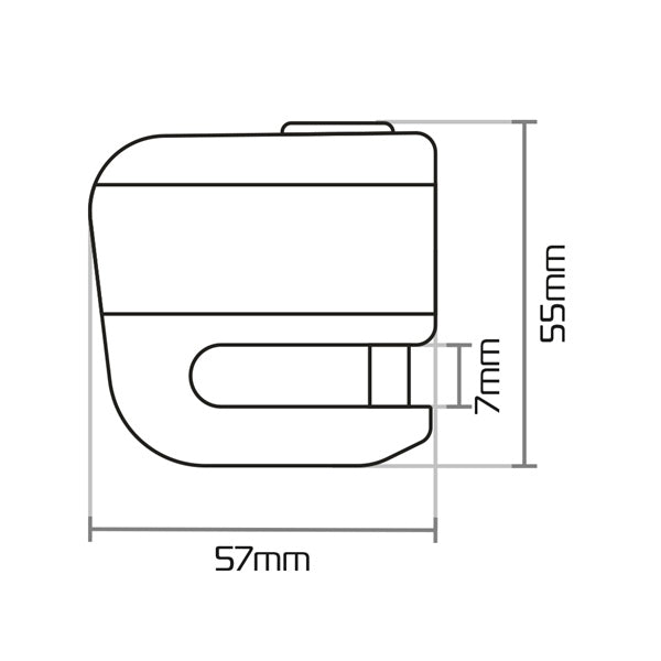 DISC LOCK SCOOT XA5 5.5MM PIN YE/BK