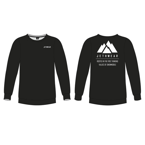 SWEATER BACK MOUNT CREW BK L