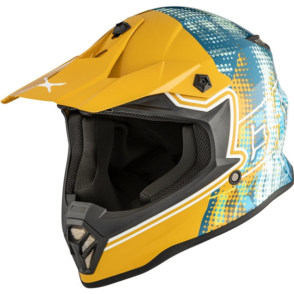 HELM TX019Y GLEAM GOL/TEAL GLOSS S CKX