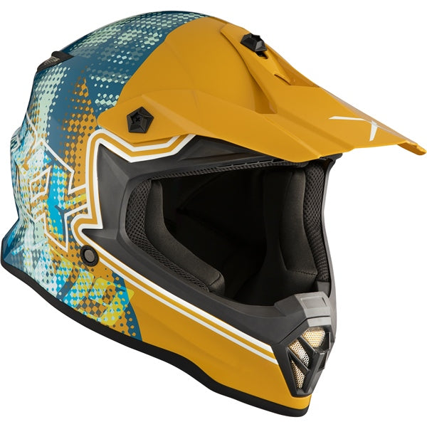 HELM TX019Y GLEAM GOL/TEAL GLOSS XL CKX
