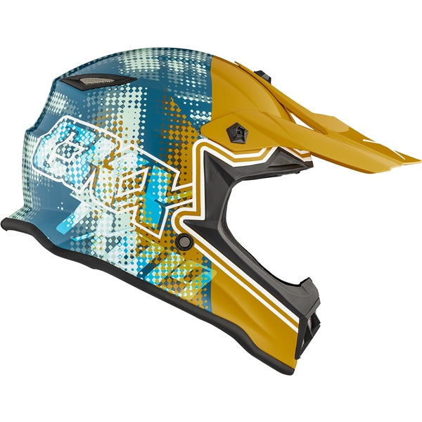 HELM TX019Y GLEAM GOL/TEAL GLOSS M CKX