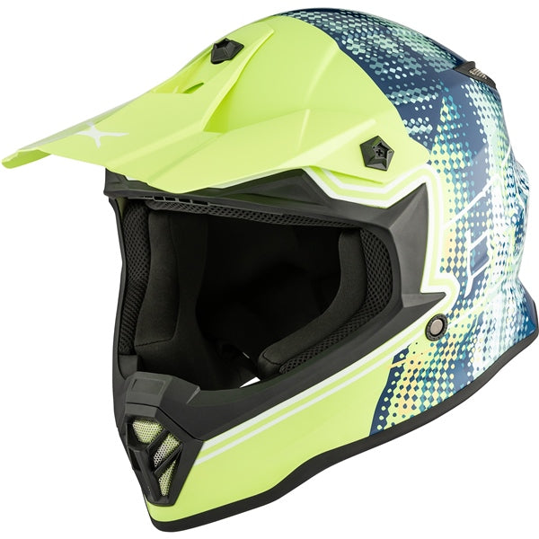 HELM TX019Y GLEAM LIME/NAVY GLOSS L CKX
