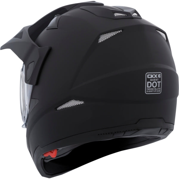 HELM QUEST RSV DL SOLID BK MAT M CKX