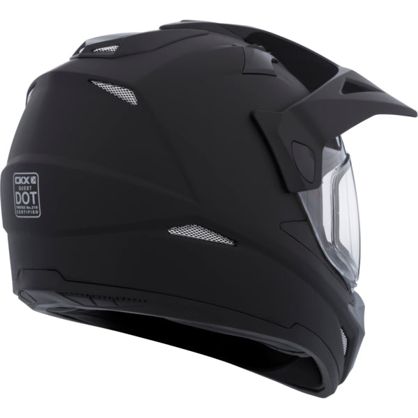 HELM QUEST RSV DL SOLID BK MAT M CKX