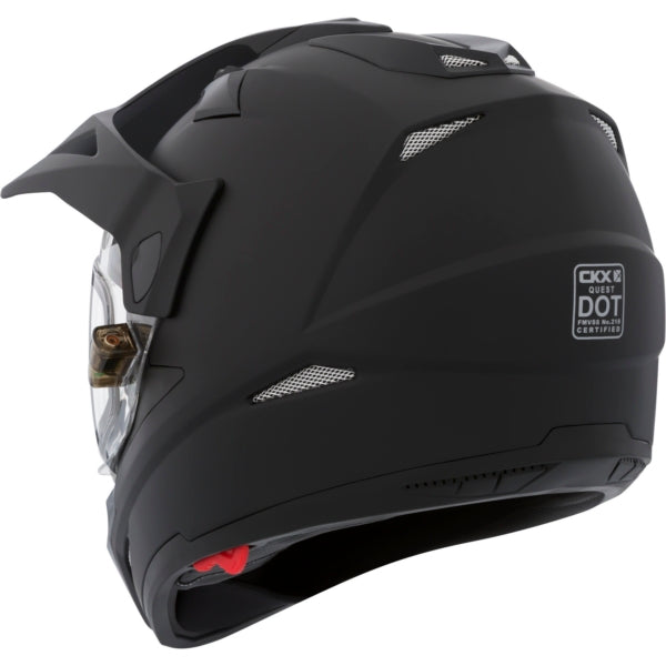 HELM QUEST RSV EDL SOLID BK MAT S CKX