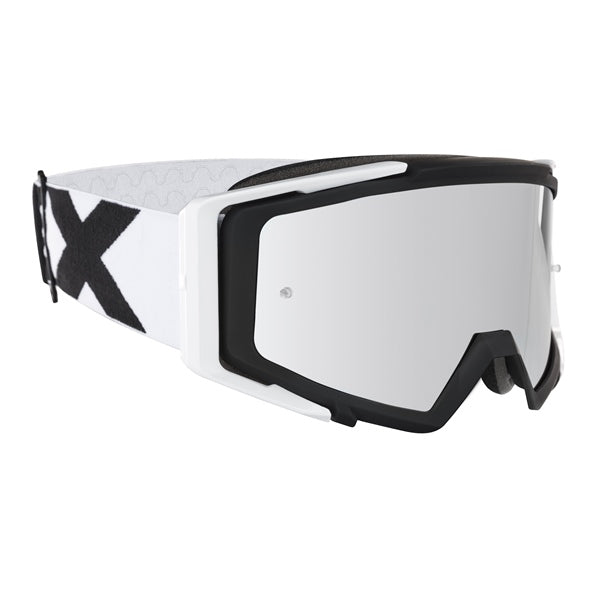 GOGG HOLESHOT BK MAT SL/CLR&MIRF W/TEAR