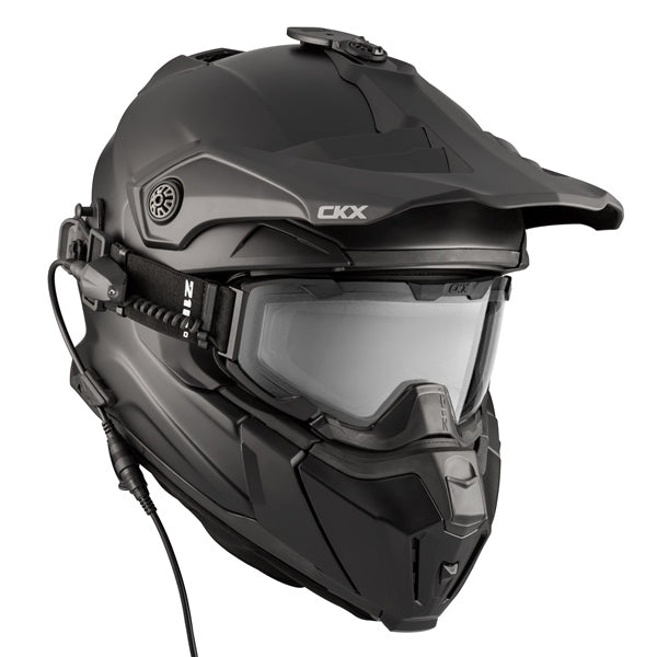 CKX Titan Electric Air Flow Backcountry Winter Helmet - Matte Black LARGE with Electric Goggles 210