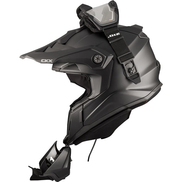 CKX Titan Electric Air Flow Backcountry Winter Helmet - Matte Black LARGE with Electric Goggles 210