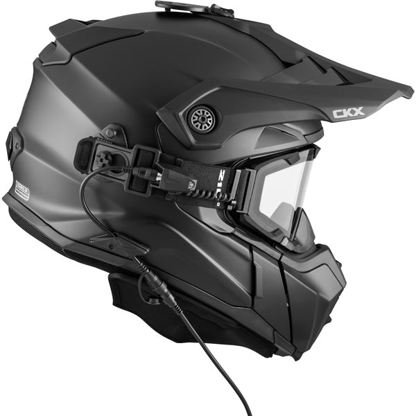 CKX Titan Electric Air Flow Backcountry Winter Helmet - Matte Black LARGE with Electric Goggles 210