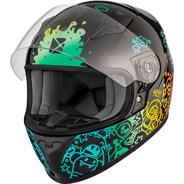 HELM RR519Y SL DOODLE BK GLOSS S CKX