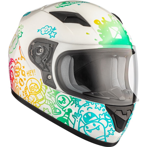 HELM RR519Y SL DOODLE WH GLOSS S CKX