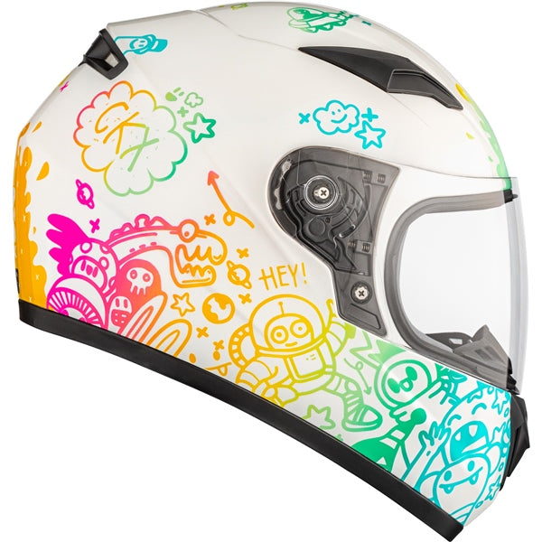 HELM RR519Y SL DOODLE WH GLOSS S CKX