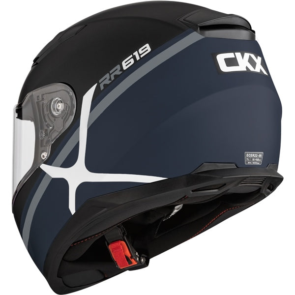 HELM RR619 SL QUANTUM BL MAT XS CKX