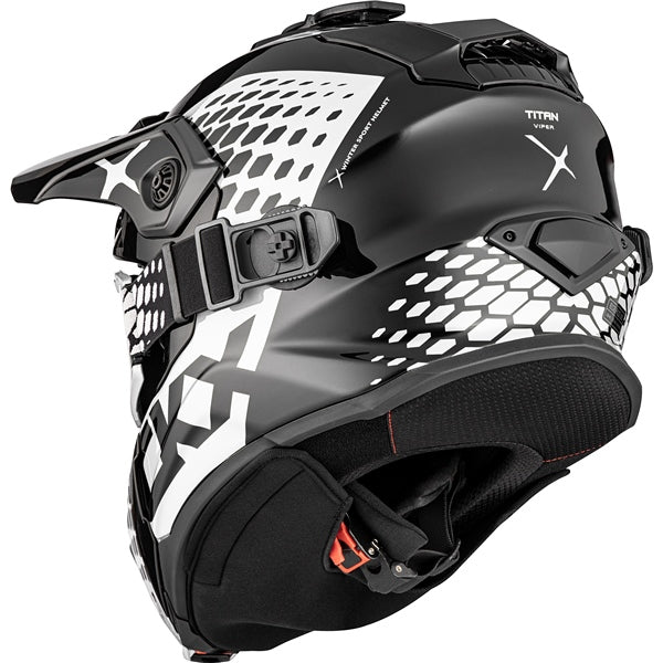 HELM TITAN DL VIPER BK/WH GLOSS L