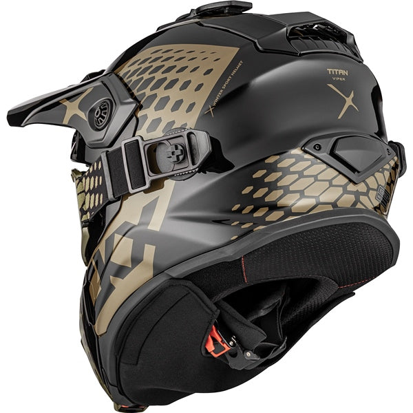 HELM TITAN DL VIPER BK/CAMEL GLOSS 2XL