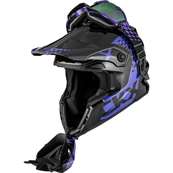 HELM TITAN DL VIPER BK/PR GLOSS S