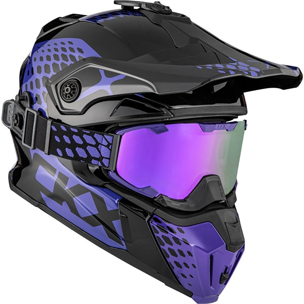 HELM TITAN DL VIPER BK/PR GLOSS 3XL