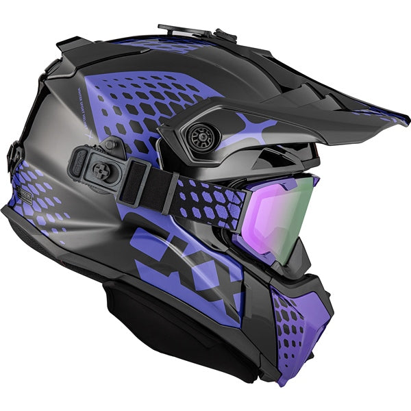 HELM TITAN DL VIPER BK/PR GLOSS 3XL