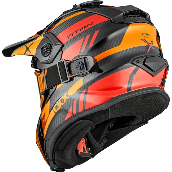 HELM TITAN DL TRAK CARB RD/OG GLOSS 2XL